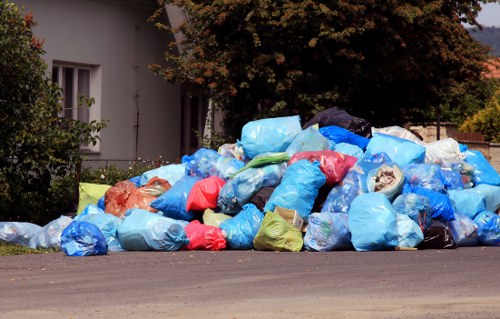 Waste removal trucks in Uxbridge