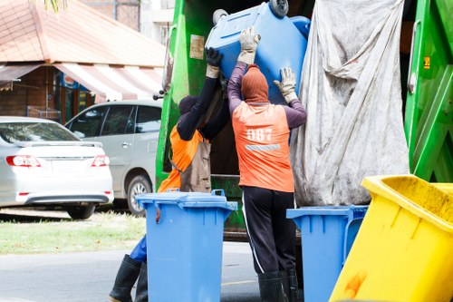 Recycling process in Uxbridge